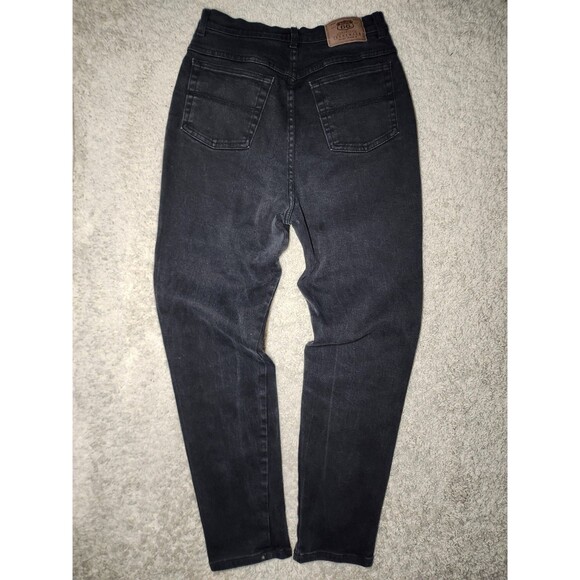 Route 66 Women’s Stretch Black Jeans Size 13/14 Mid Rise Slim Straight Fit Denim - Picture 3 of 5